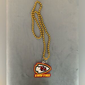 Taylor Swift “Swifties” Kansas City Chiefs Logo Necklace